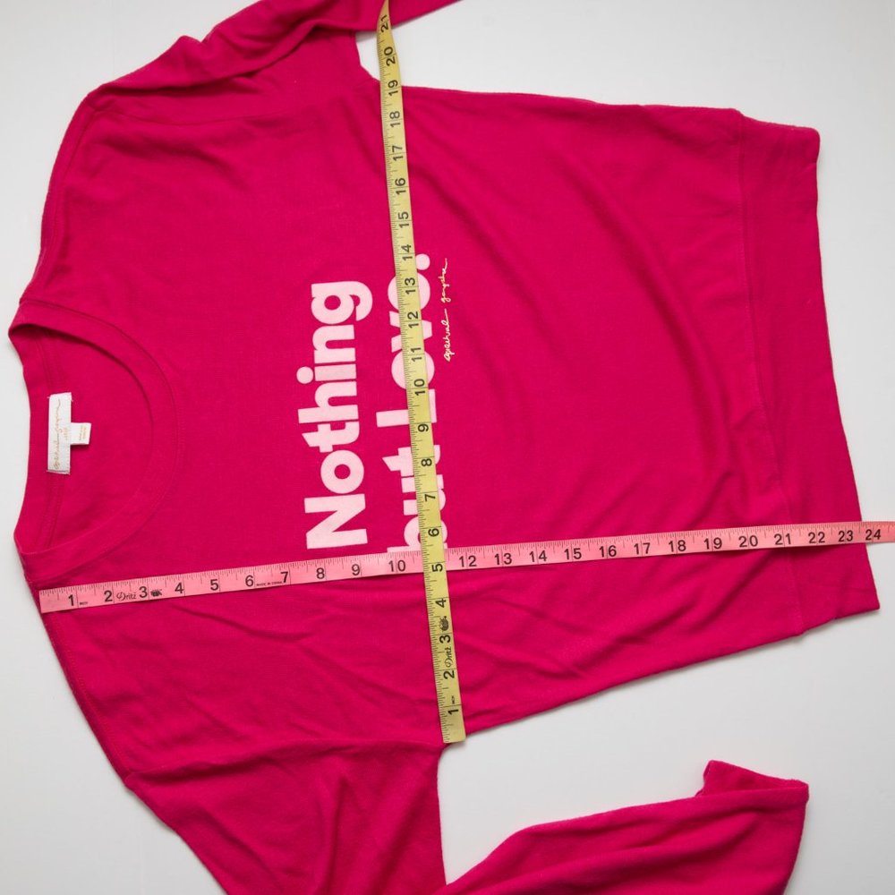 Spiritual Gangster "Nothing But Love" Sweatshirt Hacci Comfy Cozy Pink Large New - Picture 8 of 8